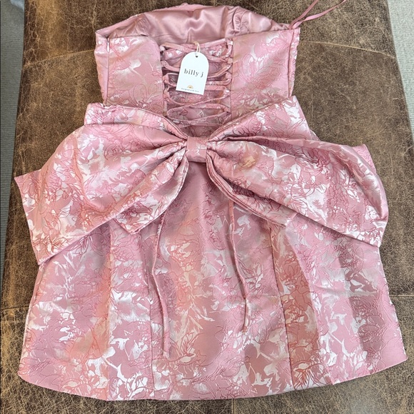 Billy J Pink Short Cocktail Dress - Picture 6 of 6